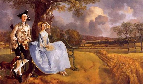 Thomas Gainsborough Mr and Mrs Andrews china oil painting image
